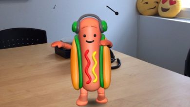 snapchat dancing hot dog