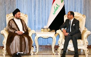 الجبوري والحكيـم يبحثان ملفات الموازنة والانتخابات والمصالحة المجتمعـية 2 الجبوري الحكيم