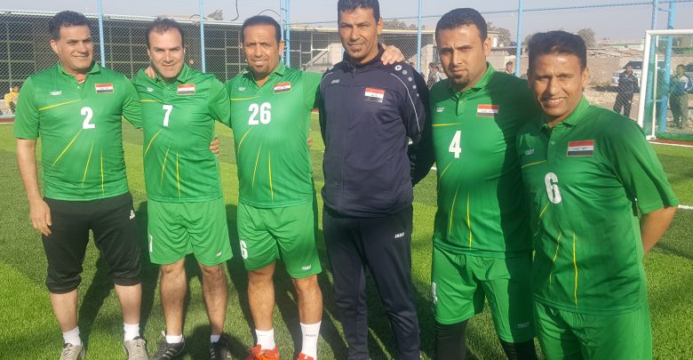 اساطير الكرة العراقية يلاعبون رواد الموصل دعما لعودة الرياضة الى المدينة المحررة 1 684246