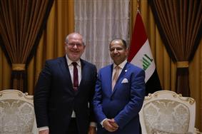 الجبوري يلتقـي عضو البرلمان النمساوي عمـر الراوي 2 الجبوري والراوي