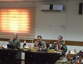 وزير الدفاع الإيراني يزور مركز تبادل المعلومات الرباعي بمقره في بغداد 6 وزير الدفاع الايراني