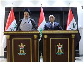 العبادي يدعو خلال لقائه الصدر جميع الكتل الى القبول بنتائج الانتخابات واتباع السبل القانونية للاعتراضات 4 صدؤ