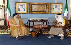 الحكيم يبحث مع رئيس مجلس الوزراء الكويتي سبل تعزيز افاق التعاون بين العراق والكويت. 6 كو 10