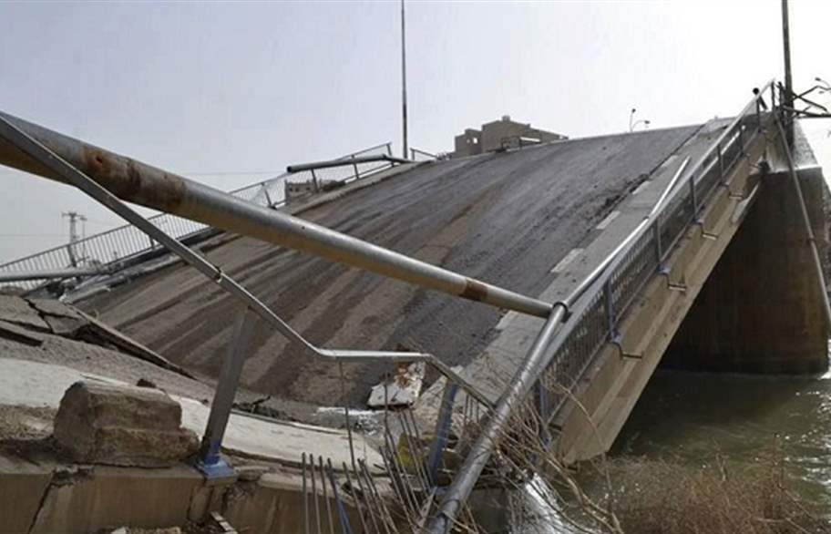 البدء باعادة اعمار الجسر الثالث في الموصل واعادة فتح طريق سنجار ـ تلعفر 1 مجسر