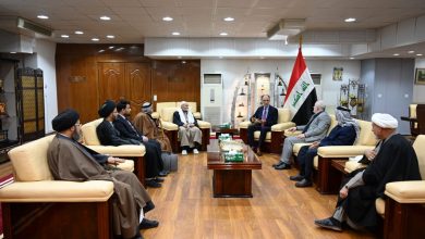 الحمداني يستقبل وفد من المنبر الحسيني للخطباء والأدباء والمنشدين والشعراء 3 الحمداني