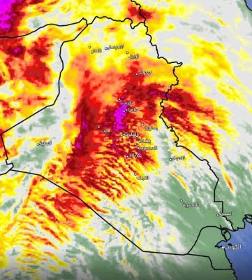 تحذيرات من سقوط امطار في مدن العراق ليومي الخميس والجمعة.. وتوقعات من حدوث مقفاجئات ! 1 خرائط