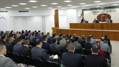 زيدان يجتمع مع قضاة التحقيق وأعضاء الادعاء العام في بغداد ويوجه بمعالجة الجرائم التي انتشرت مؤخرا 4 قضات