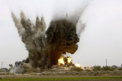 عمليات بغداد تنوه عن تفجير مسيطر عليه غربي بغداد 1 مسيطر