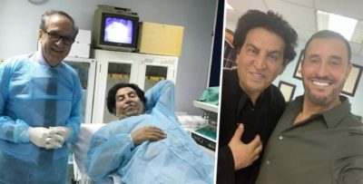 الفنان كاظم الساهر يؤازر الشاعر كريم العراقي اثناء تلقيه العلاج الكيمياوي في دبي 1 910543 highres scaled