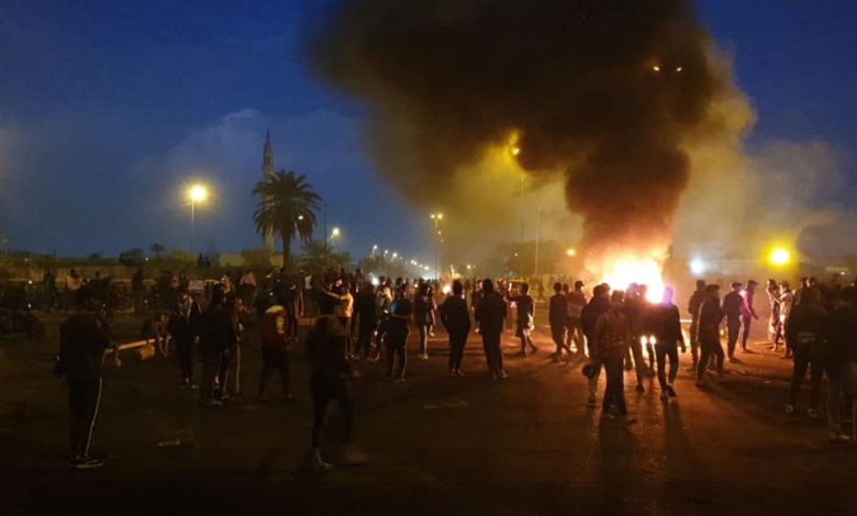 انسحاب مفاجئ للشرطة الاتحادية والمتظاهرون يستعيدون السيطرة على تقاطع الجملة العصبية 1 انسحاب الاتحادية