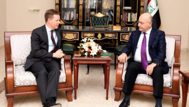 برهم صالح والسفير البريطاني