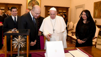 برهم صالح وبابا فاتيكان 1