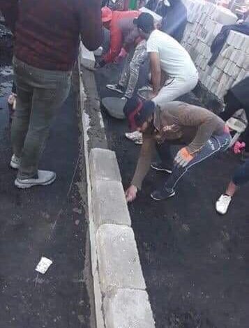 بناء حايط بالناصرية 3