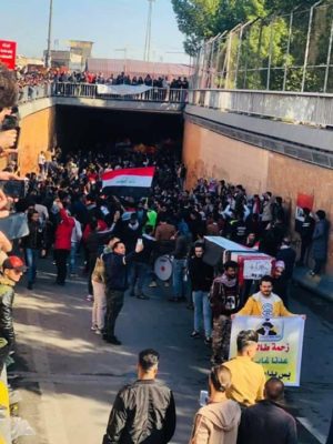 وينهم؟.. عراقيون يبحثون عن المختطفين بعد مرور عام على ثورة تشرين 1 تظاهرة طلاب بغداد 4 scaled