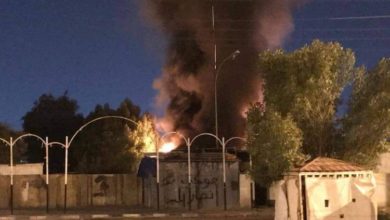 حرق مكتب حزب الله في النجف