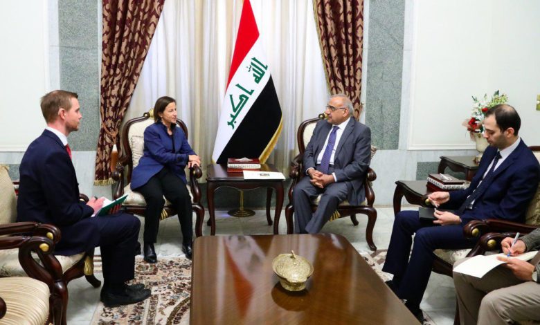 عبد المهدي يبحث مع سفراء ثلاث دول إبعاد مخاطر النزاعات العسكرية عن المنطقة 1 عبد المهدي وسفراء دول