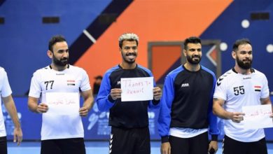 لاعبو منتخب اليد