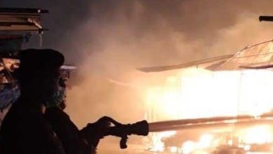 حريق يلتهم 7 بسطات في سوق العشار وسط البصرة 4 64654