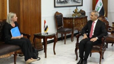 رئيس مجلس القضاء الاعلى يستقبل جنين بلاسخارت لبحث مخاطر كورونا 3 B4CEB1B4 8C01 4952 9360 26EEB82066DF