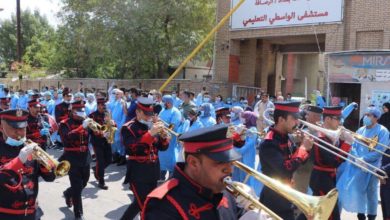 بالصور..نجدة بغداد تؤدي التحية للكوادر الطبية العاملة بمستشفى الواسطي 22 F6D3D149 51ED 4245 8EAF 8EDDDCFC3F22