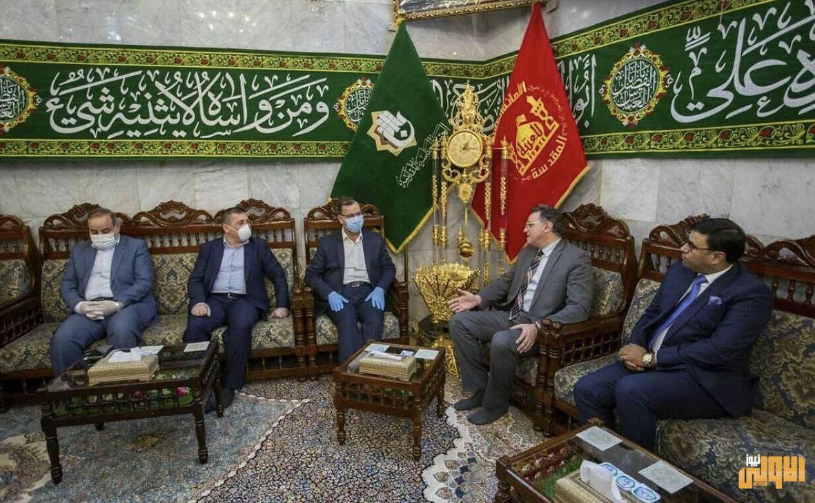 الامين العام للعتبة العباسية يلتقي وفداً برئاسة ادهم اسماعيل من منظمة الصحة العالمية 3 FCDA72B0 F842 4B50 BB91 394280853D72