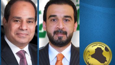السيسي يؤكد دعم مصر المطلق للعراق ويعلن تطلعه للقاء الحلبوسي 3 الحلبوسي 1