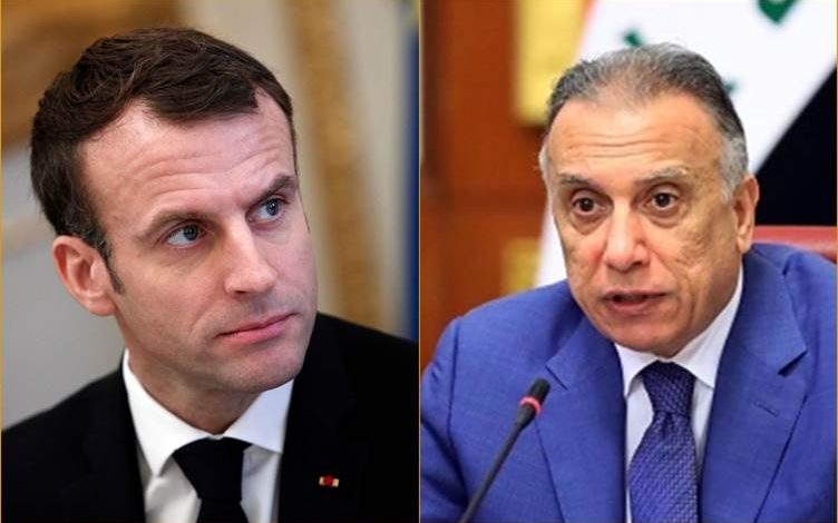 الكاظمي وماكرون يبحثان تعزيز موقع العراق ودوره المحوري في المنطقة والعالم 1 الكاظمي 4