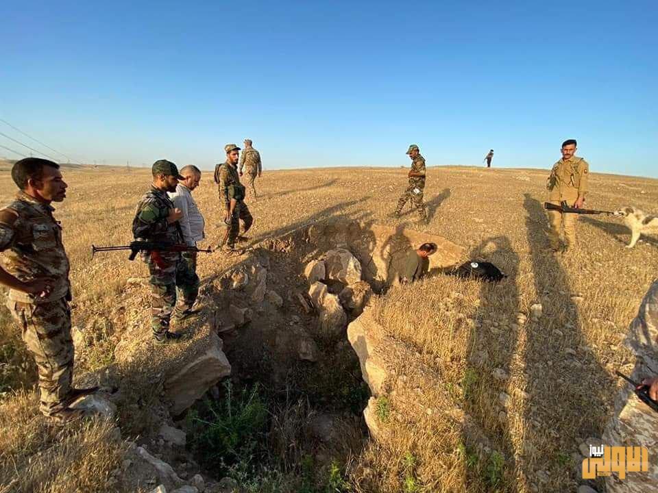 قوة من الحشد تعثر على مضافة لداعش تحوي أسلحة ومواد تفجير في جرف النصر 1 بالصور.. الحشد الشعبي يعثر على شبكة انفاق كبيرة لداعش في نينوى3 1
