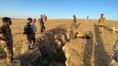 بالصور.. الحشد الشعبي يعثر على شبكة انفاق كبيرة لداعش في نينوى3