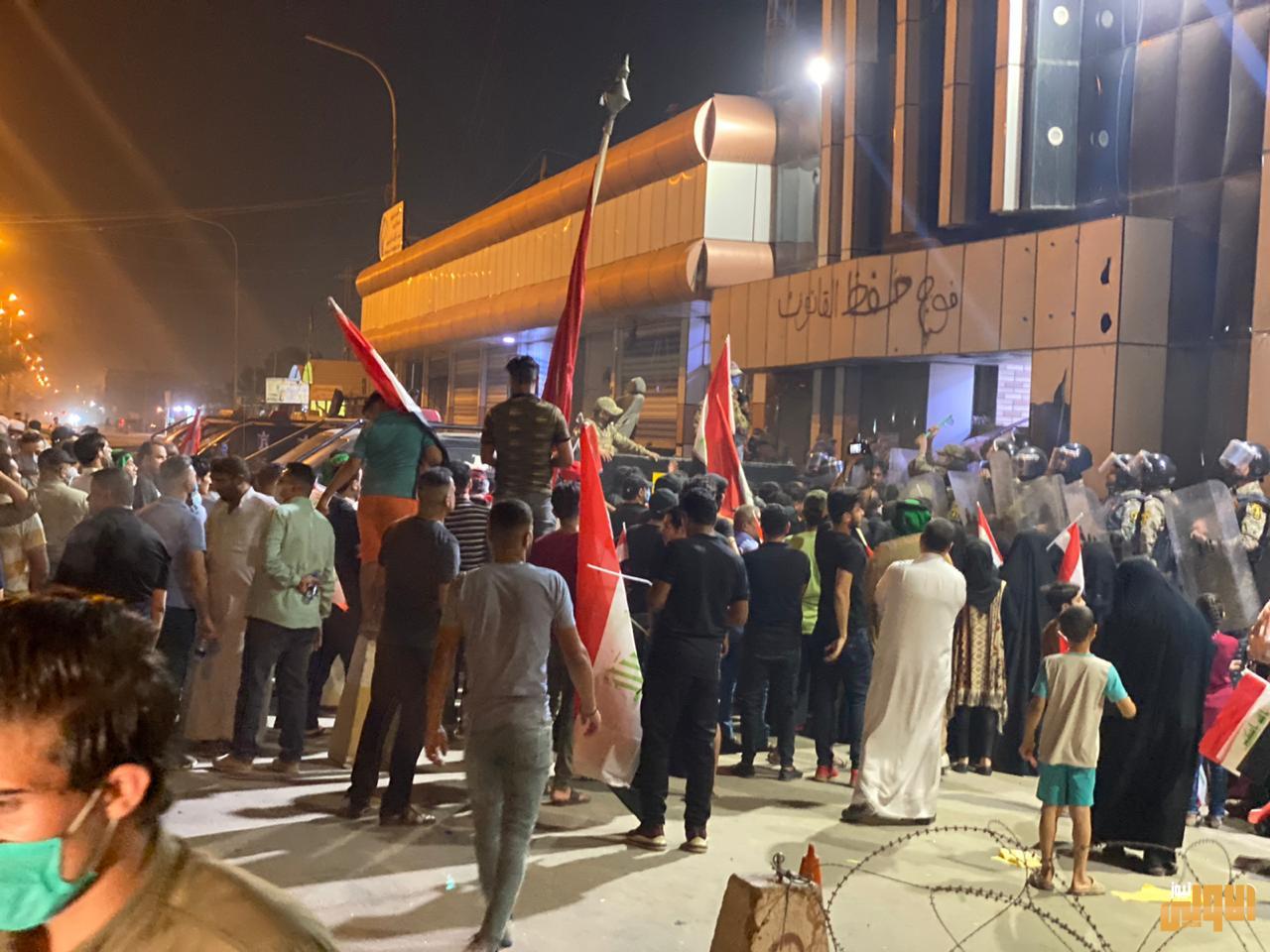 بعد اغلاقه بأمر من الكاظمي .. انصار "ثأر الله" يقتحمون مقرهم في البصرة 1 ثأر الله