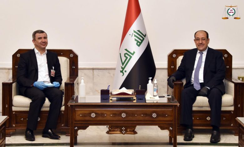 المالكي خلال استقبالة وزير النفط يدعو الى استقطاب الكوادر العراقية في القطاعات النفطية 1 423760D3 8A20 4DFB 8FE3 6478BF3FAF72