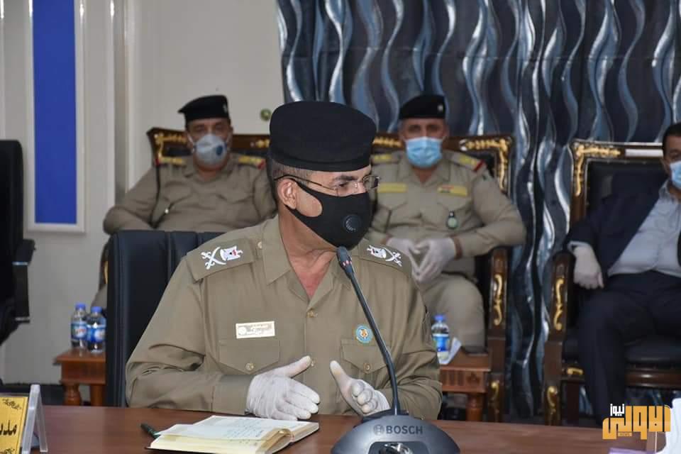 قائد شرطة صلاح الدين يحضر مؤتمرا لخلية الأزمة الوقائية في المحافظة 1 FB IMG 1592942920938