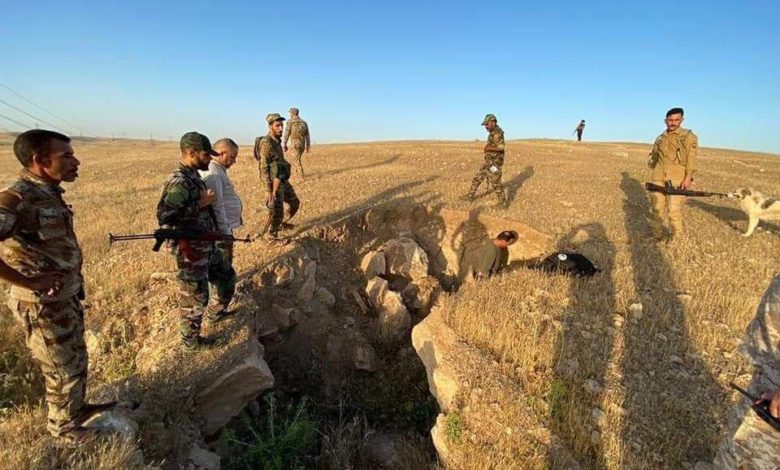 بالصور.. الحشد الشعبي يعثر على شبكة انفاق كبيرة لداعش في نينوى3