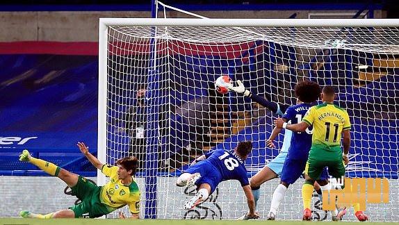 تشيلسي يثبت أقدامه في المركز الثالث بعد فوزه على نوريتش ستي 5 1594757248864 lc galleryImage Chelsea s Olivier Giroud 1