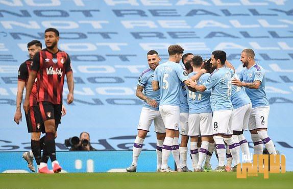 مانشستر سيتي يفوز على بورنموث بهدفين 3 1594833040119 lc galleryImage MANCHESTER ENGLAND JULY 1