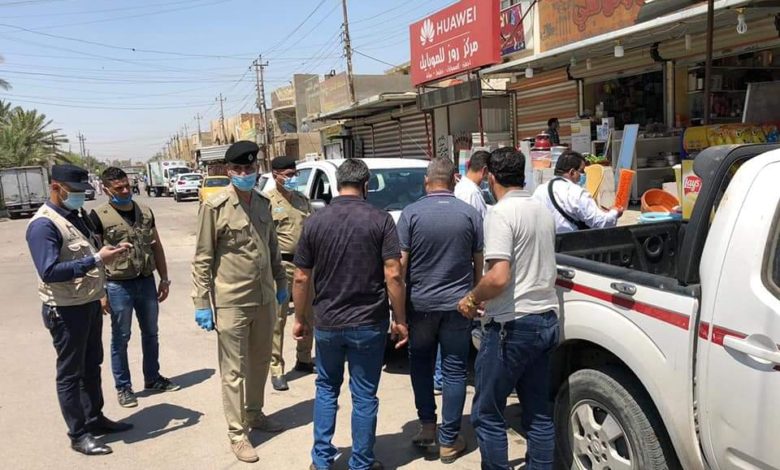 قسم التوجيه المعنوي يقيم حملة توعية للوقاية من فايروس كورونا في حي العامل 1 FB IMG 1594834020423 1