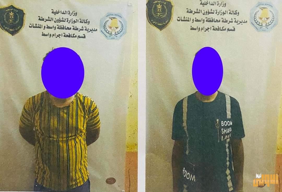 شرطة واسط :مكافحة الإجرام تلقي القبض على متهمين بسرقة دراجات نارية في الكوت 1 FB IMG 1595331160483