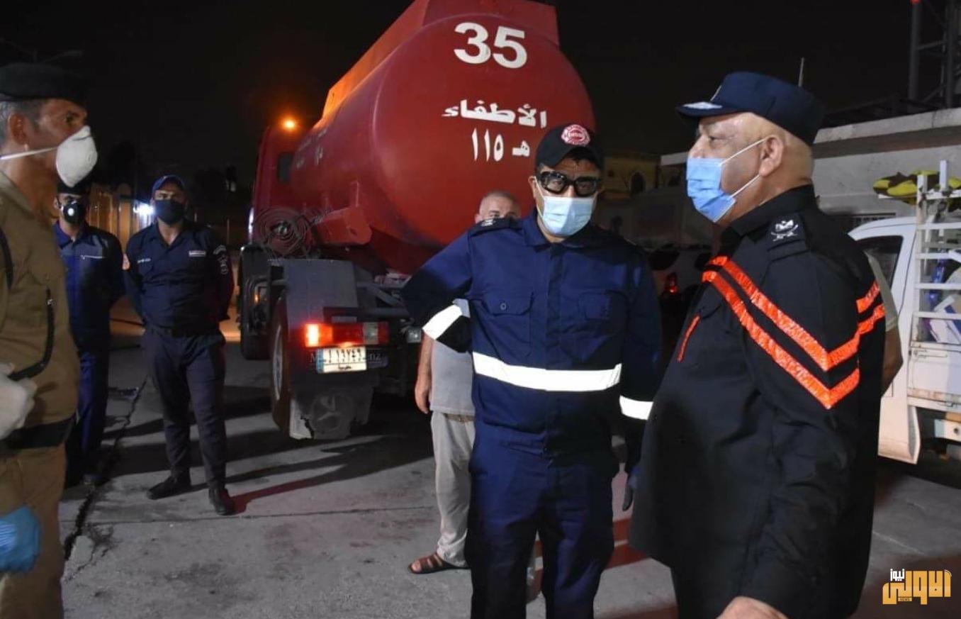 الدفاع المدني تجري حملة تعقيم وتعفير في مجمع مريم العذراء للنازحين في منطقة زيونة ضمن الرصافة للحد من انتشار جائحة فايروس كورونا 1 Screenshot ٢٠٢٠٠٧٠٩ ١٠١٧٠٩ Facebook