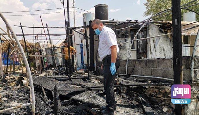 وزيرة الهجرة توجّه بتعويض النازحين المتضررين من حريق مخيم كبرتو٢ في دهوك 1 C7BE8B56 A4D2 4757 8221 11A75577616F