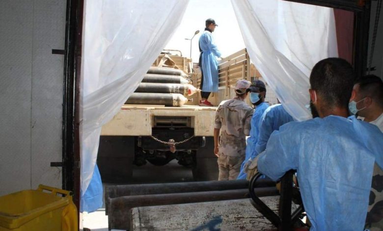 فرقة المشاة السابعة عشرة تساهم في نقل قناني الاوكسجين لمرضى فيروس كورونا 11 FB IMG 1597220744205