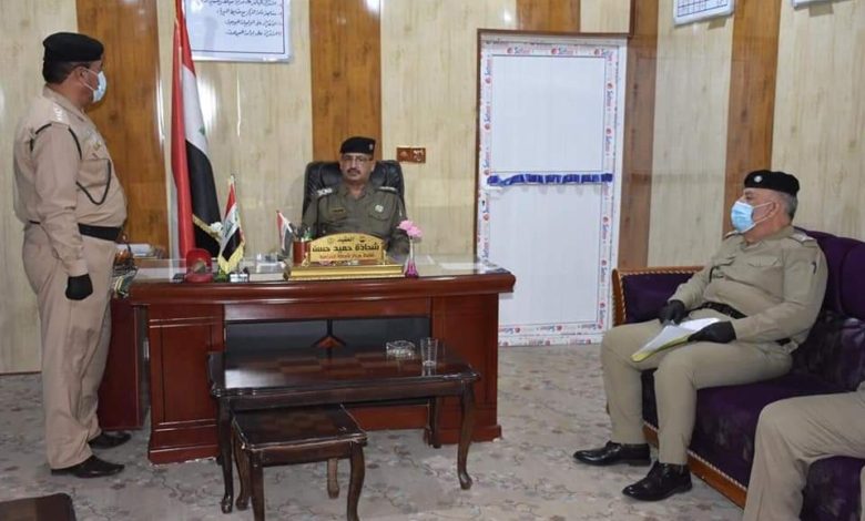 قائد شرطة صلاح الدين يطلع على العمل الأمني والإداري لمركز شرطة العلم 3 FB IMG 1597734623564