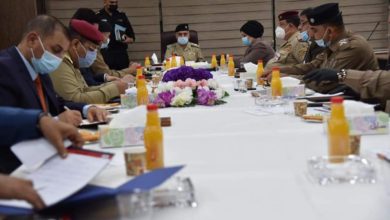 رئيس اللجنة الامنية العليا لمفوضية الانتخابات يواصل اجتماعاته مع اعضاء مجلس المفوضية 2 FB IMG 1598346701327