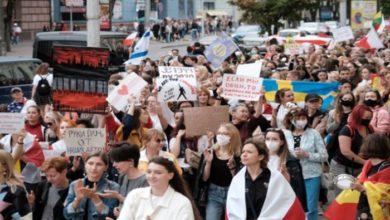 الآلاف يتظاهرن في مسيرة نسائية ضد لوكاشينكو 3 495F8589 8B99 404B 9BB9 EDBF0450944B