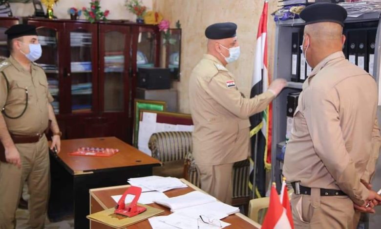 قائد شرطة كركوك والمنشآت يتفقد مركزي شرطة ( يايجي، والملتقى ) 3 FB IMG 1599146449942