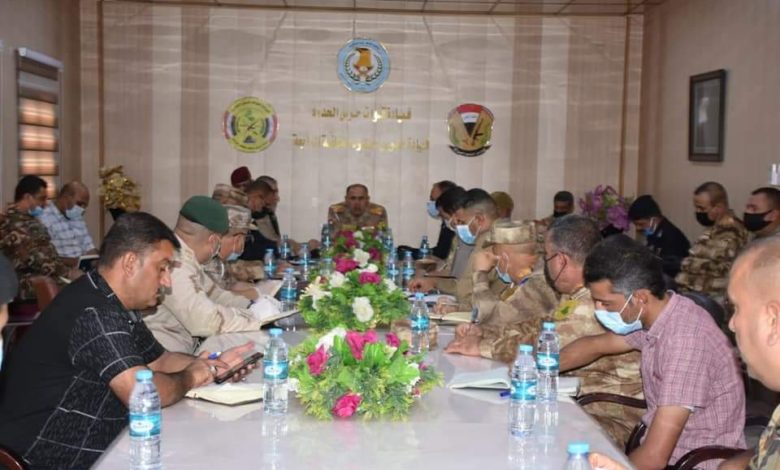 قائد حرس حدود المنطقة الرابعة يترأس اجتماعا امنيا في مقر القيادة 1 FB IMG 1599935337586