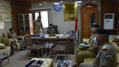 قائد شرطة محافظة صلاح يتفقد قسم مكافحة إجرام وسيطرة أبو عقرب 4 FB IMG 1600523106430