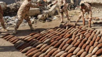 قيادة عمليات نينوى تعثر على كدس اسلحة من مخلفات ارهابيي داعش 3 Screenshot ٢٠٢٠٠٩١٨ ١٤٣٩٣٠ Facebook