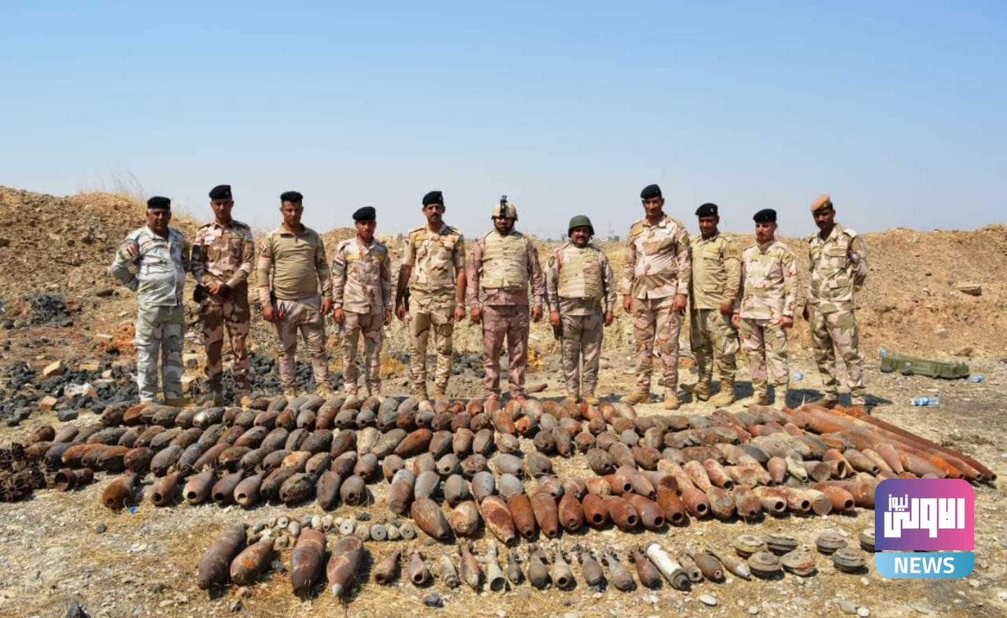 فرقة المشاة السادسة عشرة تعثر على كدس من مخلفات ارهابيي داعش 1 ٢٠٢٠٠٩٠٤ ١٥٥٥٠٤