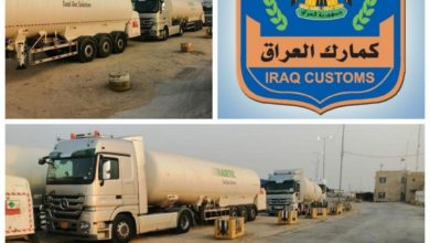 الكمارك …. تسهيل دخول ٤٢ صهريج محملة بالأوكسجين الطبي في مركز كمرك سفوان الحدودي 3 55A8D718 9E57 4EEE 8E82 F58FA11C2D01