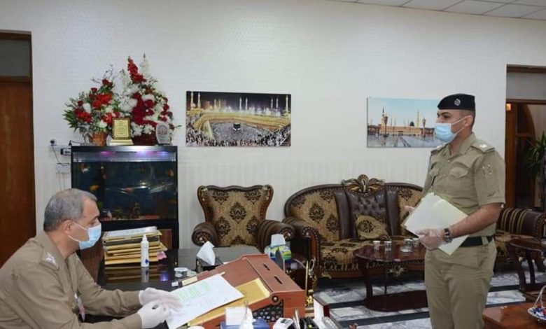 مدير الأحوال المدنية والجوازات والإقامة يلتقي عددا من المواطنين والمنتسبين ضمن المقابلات الأسبوعية 1 FB IMG 1602082772721